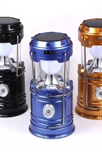 Pilsiz Kullanım Solar Güneş Enerjili Kamp Bahçe Lambası Solar Mavi